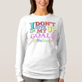 "GEEF GEEN DOELEN" Kutvormig ontwerp. Bestel nu T-shirt (Voorkant)