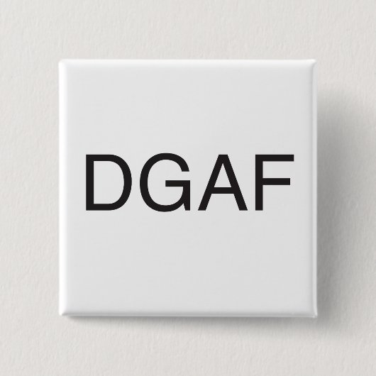 Geef geen frak.ai vierkante button 5,1 cm (Voorkant)