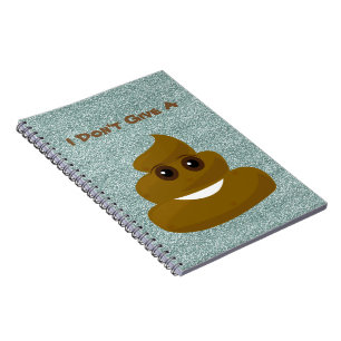 Geef Geen Poo Glitter Emoji Notitieboek
