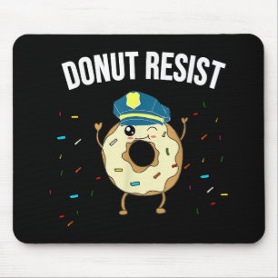 Geef geen weerstand tegen het thema Funny Police O Muismat