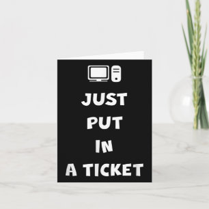Geef gewoon een ticket in kaart
