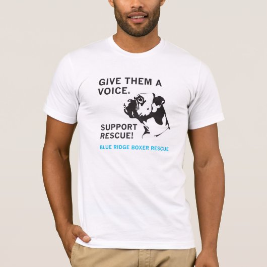 Geef hen een Stem — Lichte shirten T-shirt (Voorkant)