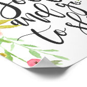 Geef het aan God en ga naar Slaap - Floral Print (Hoek)