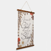 Geef het aan God en ga slapen Faith Script Sign Hangend Wandkleed (Gebogen)