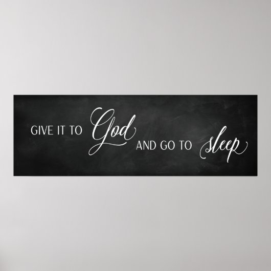 Geef het aan God en ga slapen Poster (Voorkant)