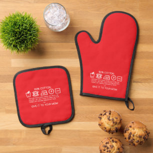 Geef het aan je moeder 4 ovenwant & pannenlap set
