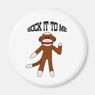 Geef het aan mij Sock Monkey Magneet