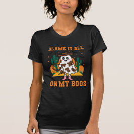 Geef het allemaal de schuld van mijn boeken Cowboy T-shirt