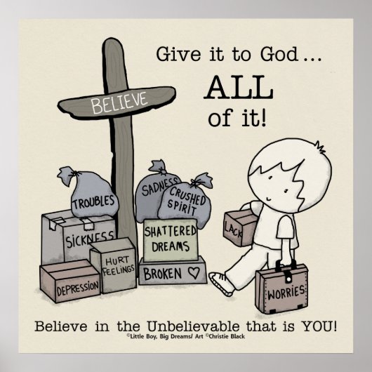 Geef het ALLES aan God Poster (Voorkant)