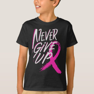 Geef het bewustzijn van borstkanker nooit op roze t-shirt