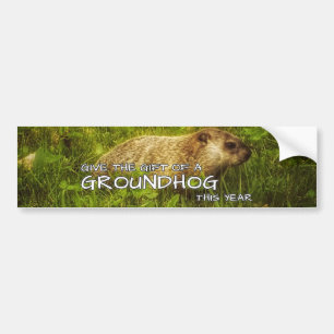 Geef het cadeau van een Groundhog dit jaar sticker