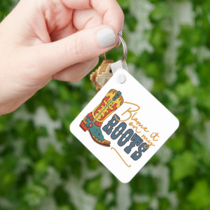 Geef het de schuld op mijn wortels sleutelhanger