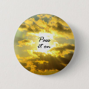 Geef het door ronde button 5,7 cm