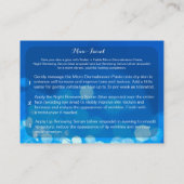 Geef het een Glow Blue Mini Facial Visitekaartje (Achterkant)