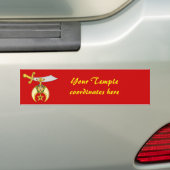 Geef het embleem van krimpers aan bumpersticker (Op auto)
