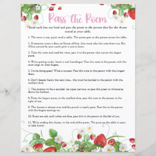 Geef het gedicht door Aardbei Berry Sweet Baby s