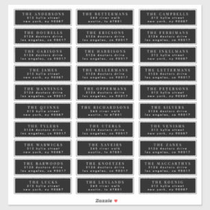 geef het individuele de adreszegel van de trouwgas sticker