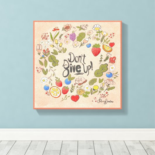 Geef het niet op! De Verrekte Muur van het Canvas  (Insitu (Houten vloer))