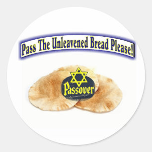 Geef het ongezuurde brood alsjeblieft! ronde sticker