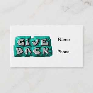 Geef het RugCitaat Wisdom Blauwgroen Grijze Gehoor Visitekaartje