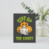 Geef het Snoep Halloween op Briefkaart (Staand voorkant)