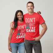 Geef het spel niet op jongen t-shirt (Unisex)