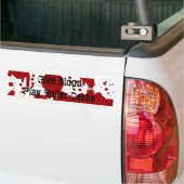 Geef het Spel Roller Derby van het Bloed Bumpersti Bumpersticker (Op Truck)