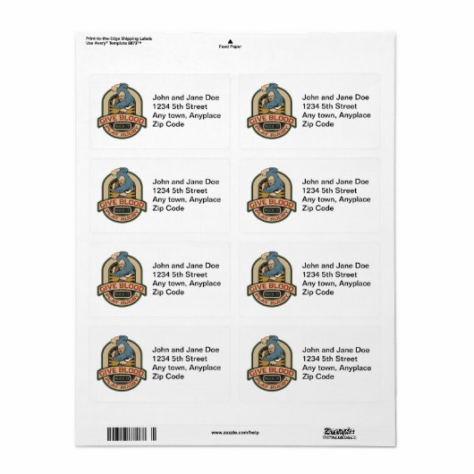 Geef het spel Rugby van het Bloed Etiket (Full Sheet)