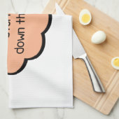 Geef het Turkije en het stuwen. Theedoek (Quarter Fold)