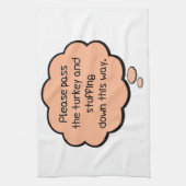 Geef het Turkije en het stuwen. Theedoek (Verticaal)