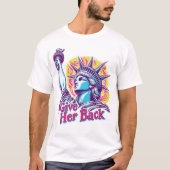 Geef het Vrijheidsbeeld terug aan Frankrijk T-shirt (Voorkant)