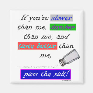 Geef het zout door magneet