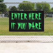 Geef hier op als je buitenshuis naar huis bent ges spandoek (Insitu)