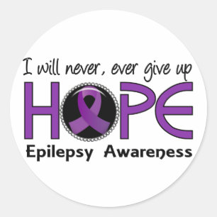 Geef hoop 5 Epilepsie nooit op Ronde Sticker