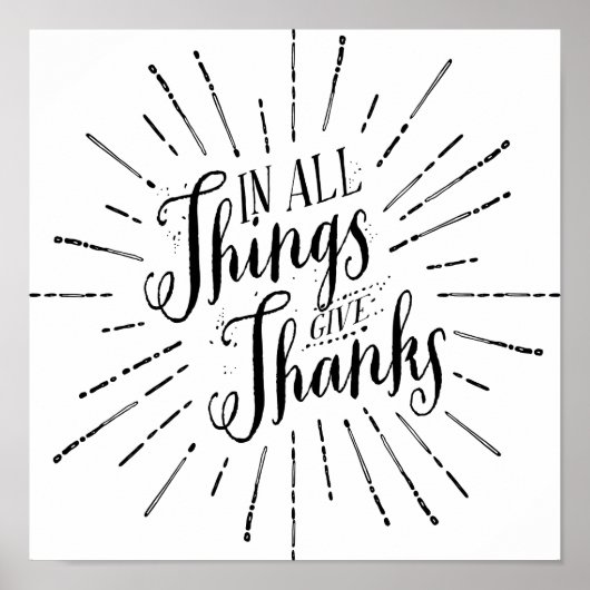 Geef in ieder geval Bedankt | POSTER THANKSGIVING (Voorkant)