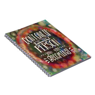 Geef je aanmoediging  trendy niet op notitieboek