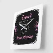 Geef je dromen niet op vierkante klok (Hoek)