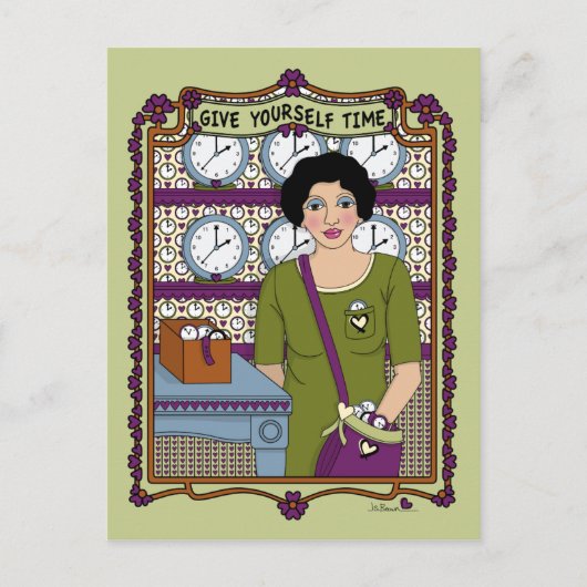 Geef je eigen Time_A_ Briefkaart (Voorkant)