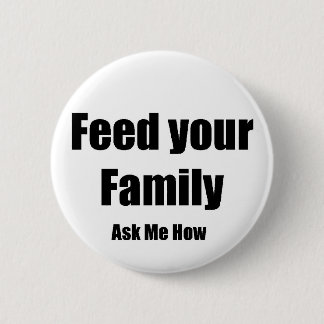 Geef je familie voeding ronde button 5,7 cm