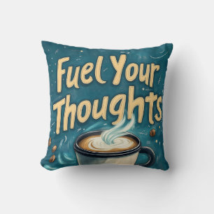 Geef je gedachten voeding met koffie en creativite kussen
