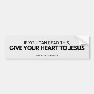 Geef je hart aan Jesus bumper sticker