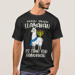 Geef je Llamakah Llama Hanukkah Pajamas Chanuka T-shirt