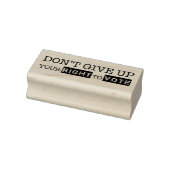 Geef je stemrecht niet op 	rubberstempel (Stempel)