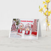 **Geef jezelf een vrolijk kerstfeest** Kaart (Gele Bloem)
