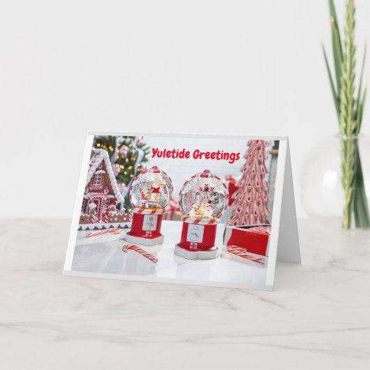 **Geef jezelf een vrolijk kerstfeest** Kaart (Voorkant)