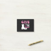 Geef kanker de bootborstkankerbewustzijn post-it® notes (Op bureau)