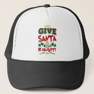 Geef Kerstman een Rust… Ongehoorzaam is! Kerstmis Trucker Pet