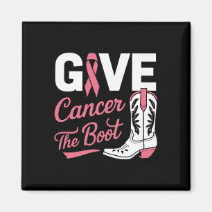 Geef Kreeft De Boot Cowgirl Borstkanker Roze Ri Magneet