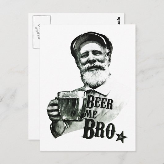 Geef me Bro. Briefkaart (Voorkant / Achterkant)