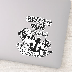 Geef me dat Vitamine Zee Anchor Ocean Life Sticker
